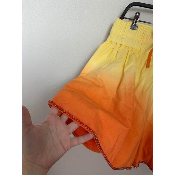 BBXBRAND Women’s Ombré Studded Drawstring Waist Comfort Shorts NWT Sz L - Picture 3 of 7